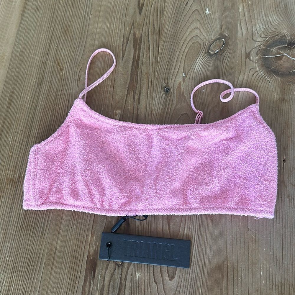 TRIANGL TOP ONLY MICA - TERRY FLOSS TOP NO BAG NEW WITH TAGS - Picture 2 of 9